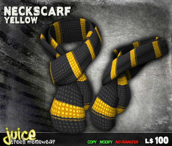Neckscarf Yellow Striped