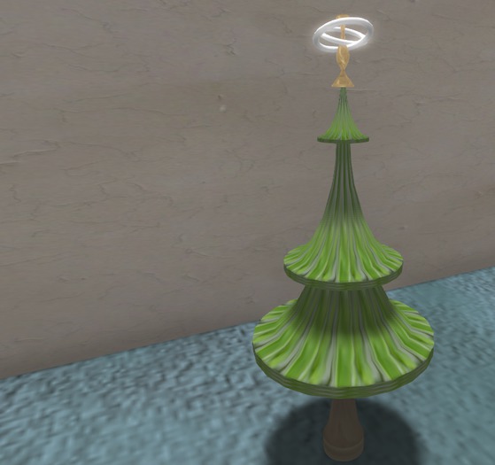 DollHouse Christmas Tree --Candle Glow