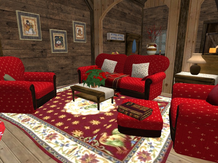 >VAL< Waiting Santa Livingroom