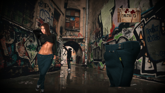 WOMEN_Jeans Ray Green