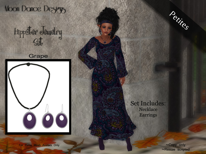 .:MDD:. Hippster Jewelry Set-Grape *PETITES*