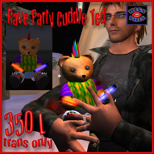 <Kiss This!> Rave Party Cuddle Ted *boxed*