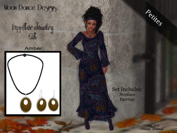 .:MDD:. Hippster Jewelry Set-Amber *PETITES* 