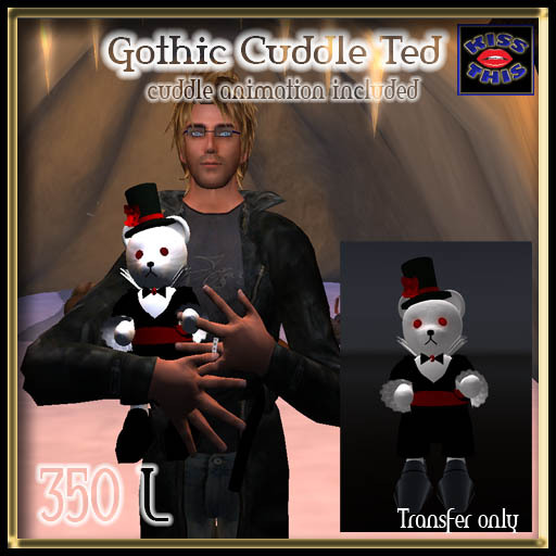 <Kiss This!> Gothic Cuddle Ted *boxed*