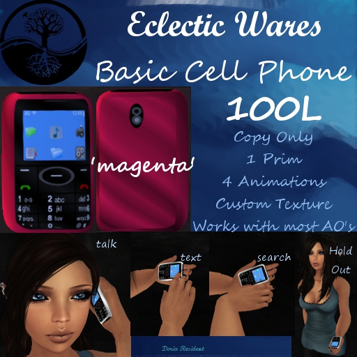 Basic Cell Phone - Magenta