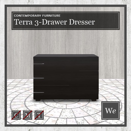 Terra 3-Drawer Dresser