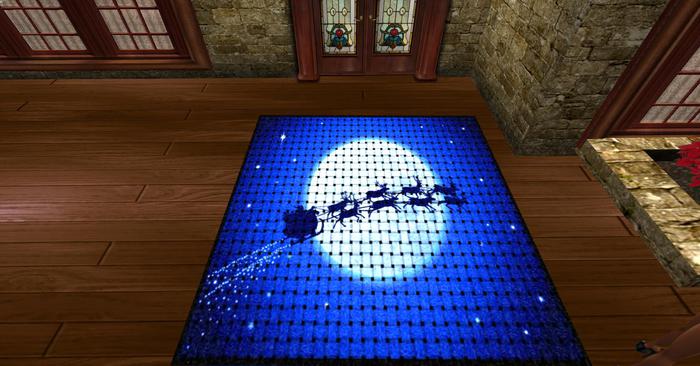 Santa Is On His Way Rug