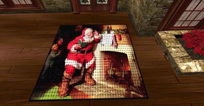 Shhh! Santa is Here Rug