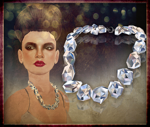 P.C; Topaz Crystal Necklace