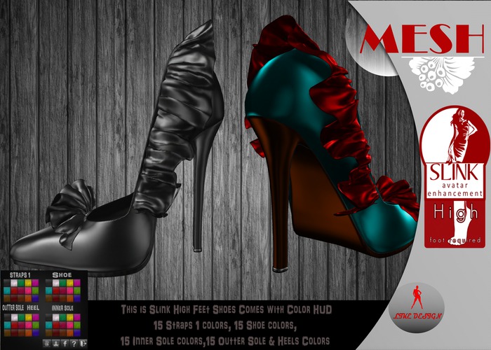 .: LIKE DESIGN :. Ruffles Shoes ( Color HUD ) 