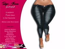:[Beautitude]: Rya Low Rise Jeans [Dark Wash]