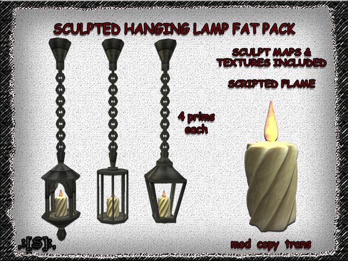 .:[S]:. Sculpted hanging lamp fat pack full perms (box)