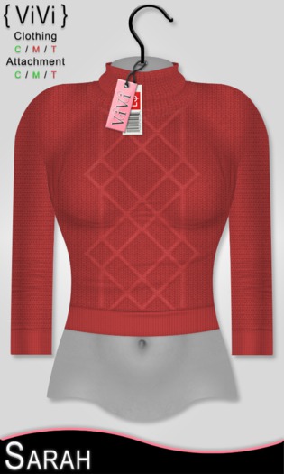 { ViVi } Sarah - Mini Knit Sweatshirt - Red