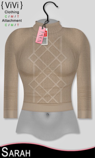 { ViVi } Sarah - Mini Knit Sweatshirt - Beige
