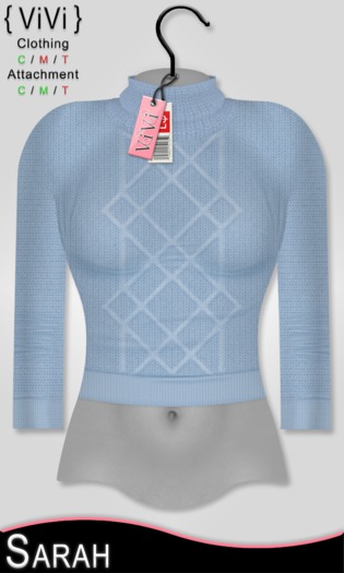 { ViVi } Sarah - Mini Knit Sweatshirt - Blue