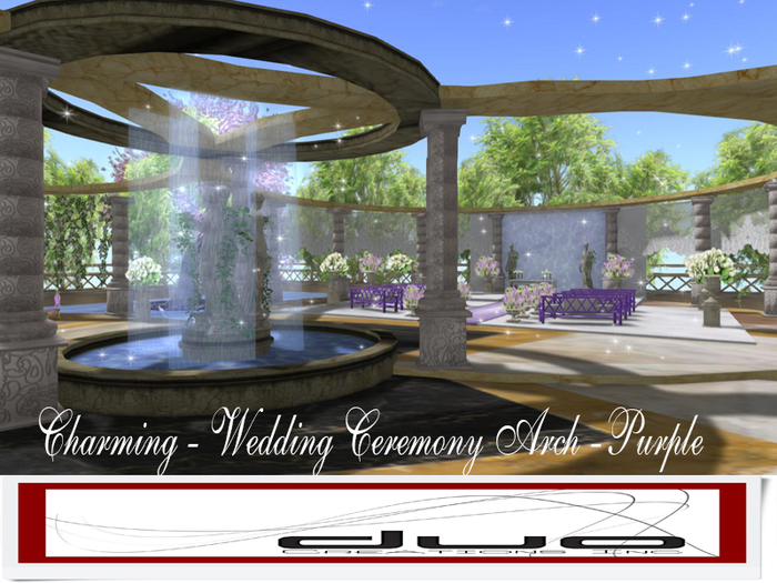 >> DUO >> Charming - Wedding Ceremony Arch - Purple!!!    PROMO  !!!!