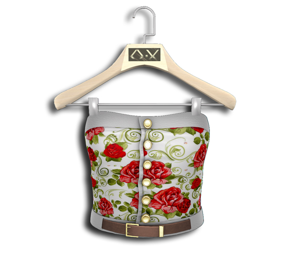 .:Vitrimi:. Buttoned Corset Roses