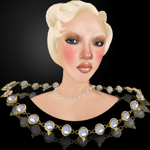 P.C; Crystal Coin Necklace