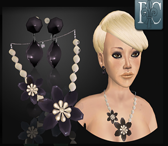 p.c.; Vintage Flower Set