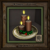Holiday Candles Platter Ek