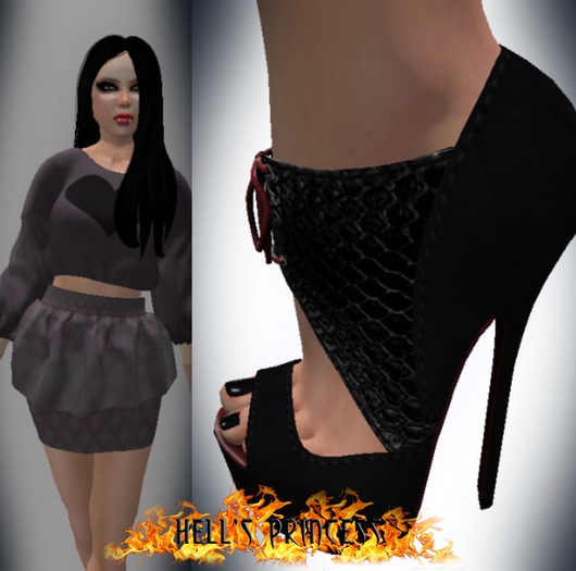 .:Hell's Princess:. Purple Love With Slink Shoes (High)