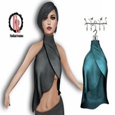 :: FineRain creations.::Esta Top Turquoise Leather