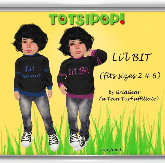 TOTSIPOP! Li'l Bit Set Toddler sized