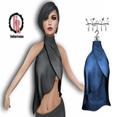 :: FineRain creations.::Esta Top Blue Leather