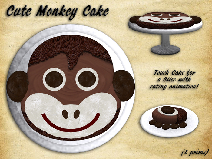 Cute Monkey Cake 