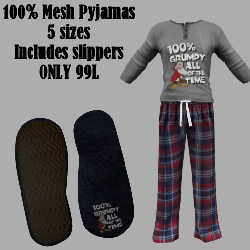 Trollis - Red Grumpy Pyjamas set