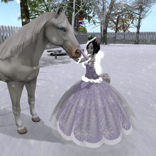 Christmas Ball Gown Lavender Kemono ((Bagged))