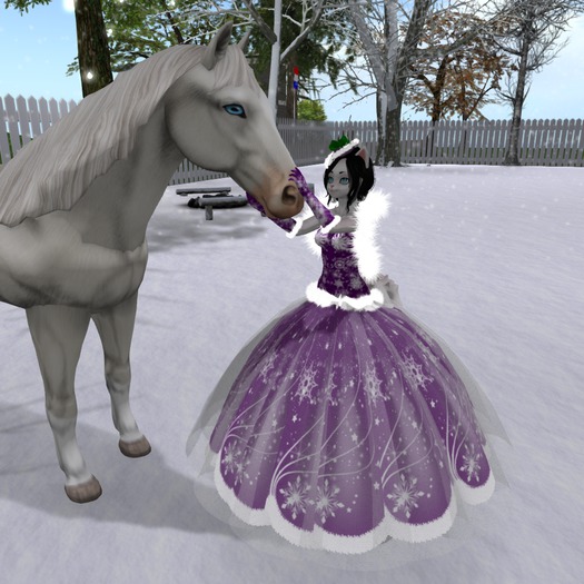 Christmas Ball Gown Purple Kemono ((Bagged))