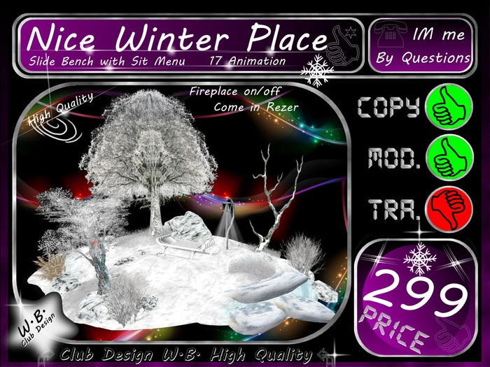** Nice ** Winter Place ** Decoration Land Etc. **