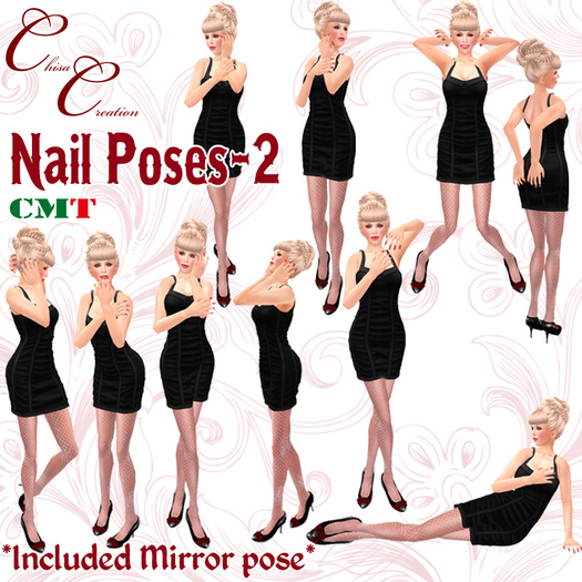 *CC* Nail Poses-2~with mirror pose