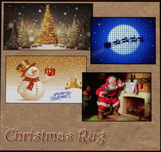 Tappeto Natalizio cambia colore - box