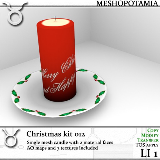 Meshopotamia Christmas kit 012 Candle