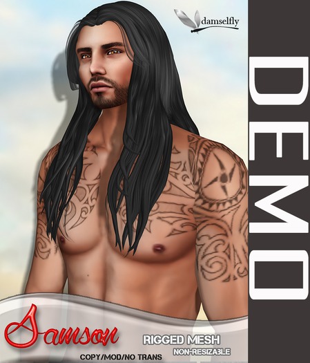 DEMO*~*Damselfly*~*Samson Rigged-Mesh