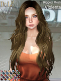 =DeLa*= Mesh Hair "Violenta" Dipped Party Colors