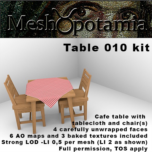 Meshopotamia CafeTable 010 kit
