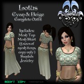 [FPI] Lotus Outfit CB ~ Rigged Mesh Outfit & Jewelry Accessories