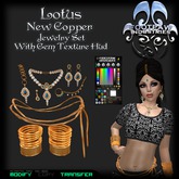 [FPI] Lotus Jewelry Copper N - Beautiful  Jewelry Set with hud for the Gems