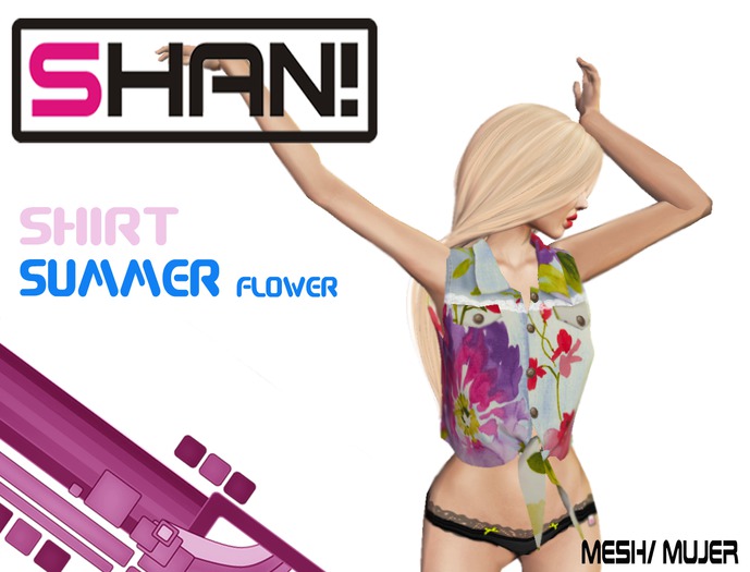 (Shan!)Shirt Summer Flower