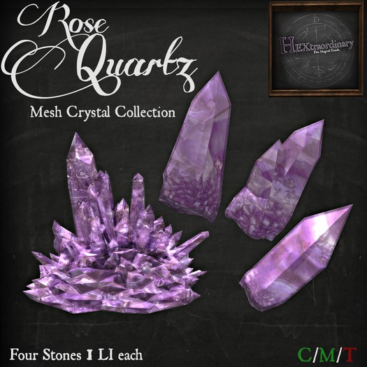 *HEXtraordinary* Rose Quartz Mesh Crystal Collection