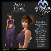 [FPI] Ombre Purple ~ Complete Ensemble Outfit with Jewelry & Shoes