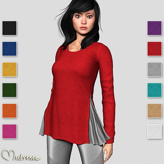 Mutresse . Malena Top - 12 Colors  (Rigged Mesh)