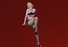 Mw Marylin Greeter for shops retail  welcomer mat stand up