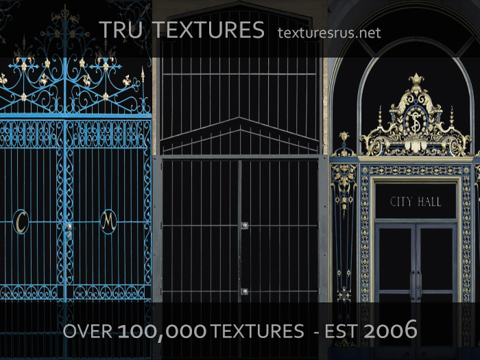 Second Life Marketplace - 10846: 10 x Doors Metal Gate Textures Set 5 ...