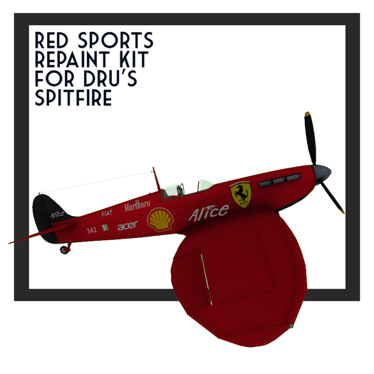 red sports repaint spitfire