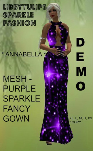 * Annabella * DEMO Sparkle Fancy Gown - Mesh