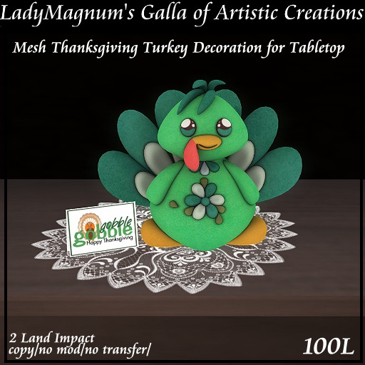LadyM's Thanksgiving Tabletop Decoration w sound No 8